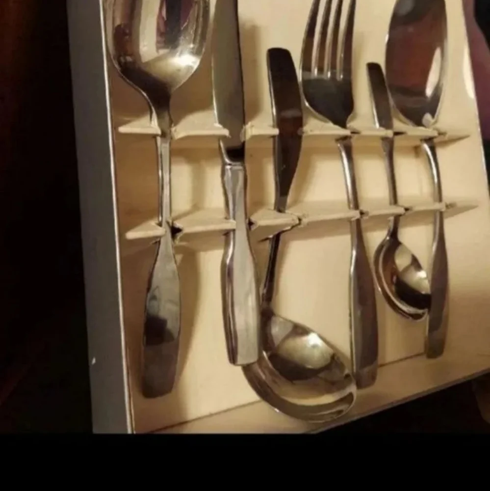 Oneida for Paul Revere Silverware Serving Set of 6 VINTAGE BEAUTIFUL CONDITION!